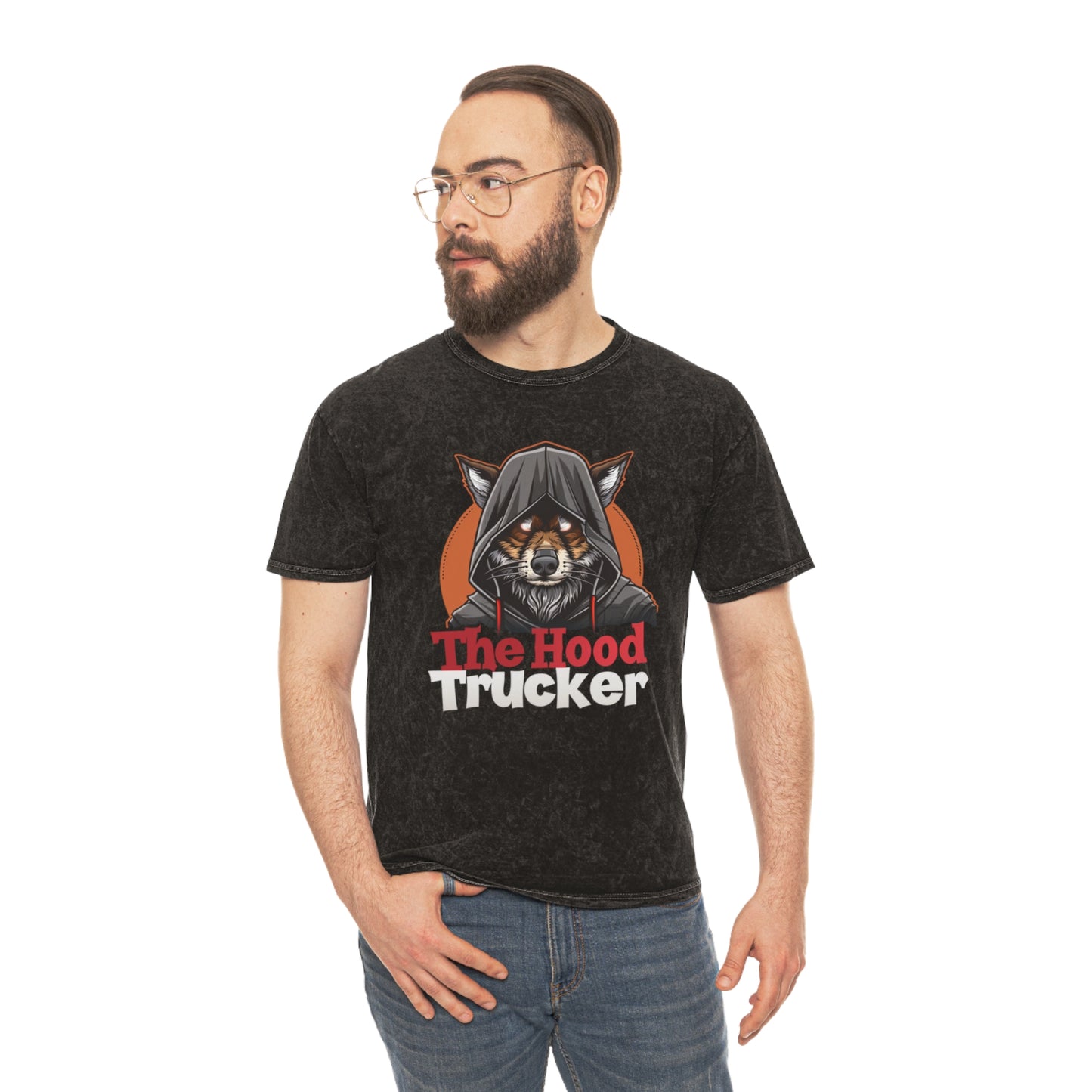 Vintage Mineral Wash T-Shirt for Truckers, Casual Wear, Gift for Drivers, Outdoor Activities, Relaxed Style