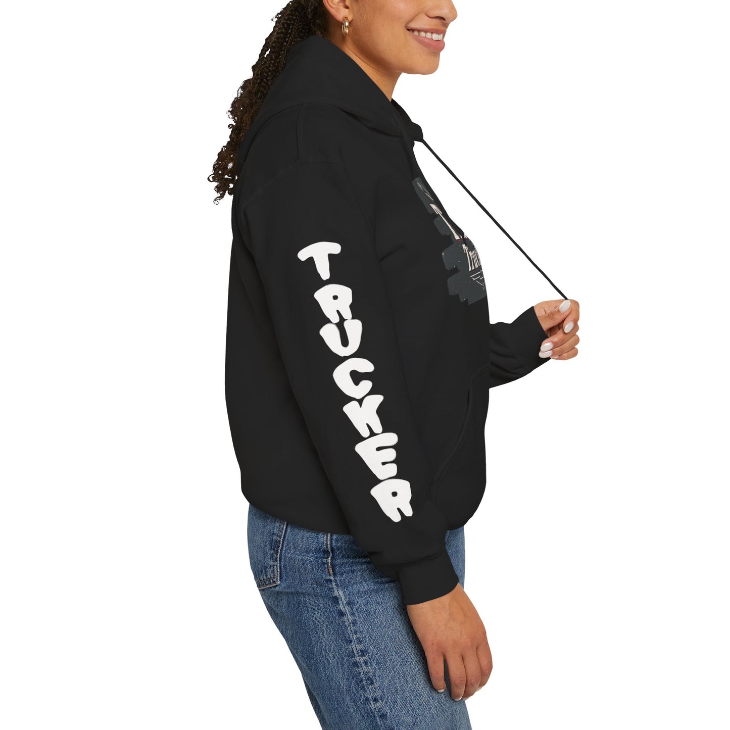The Hood Trucker Sweatshirt - Cozy Unisex Hoodie, Perfect Gift for Truck Lovers, Casual Wear, Road Trip Essentials, Comfortable Layer