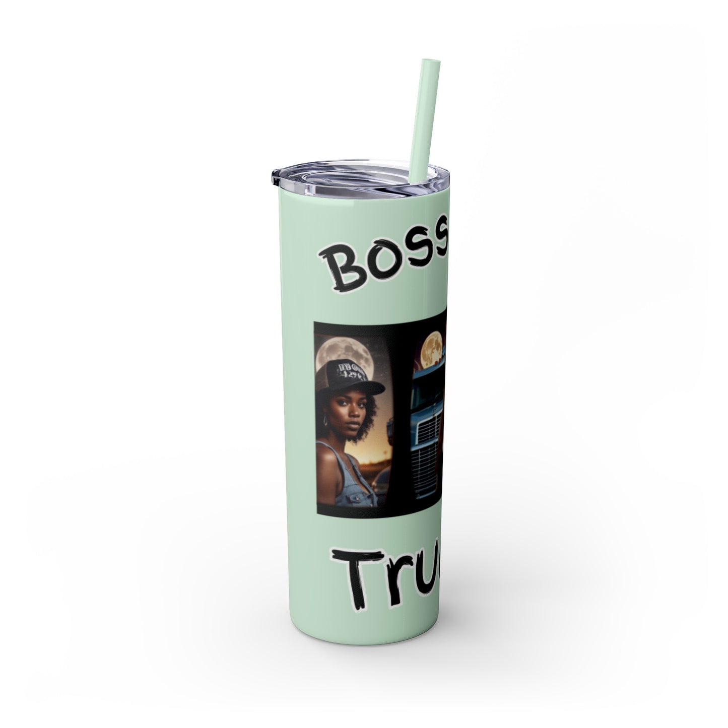 Boss Lady Trucker Tumbler with Straw, 20oz