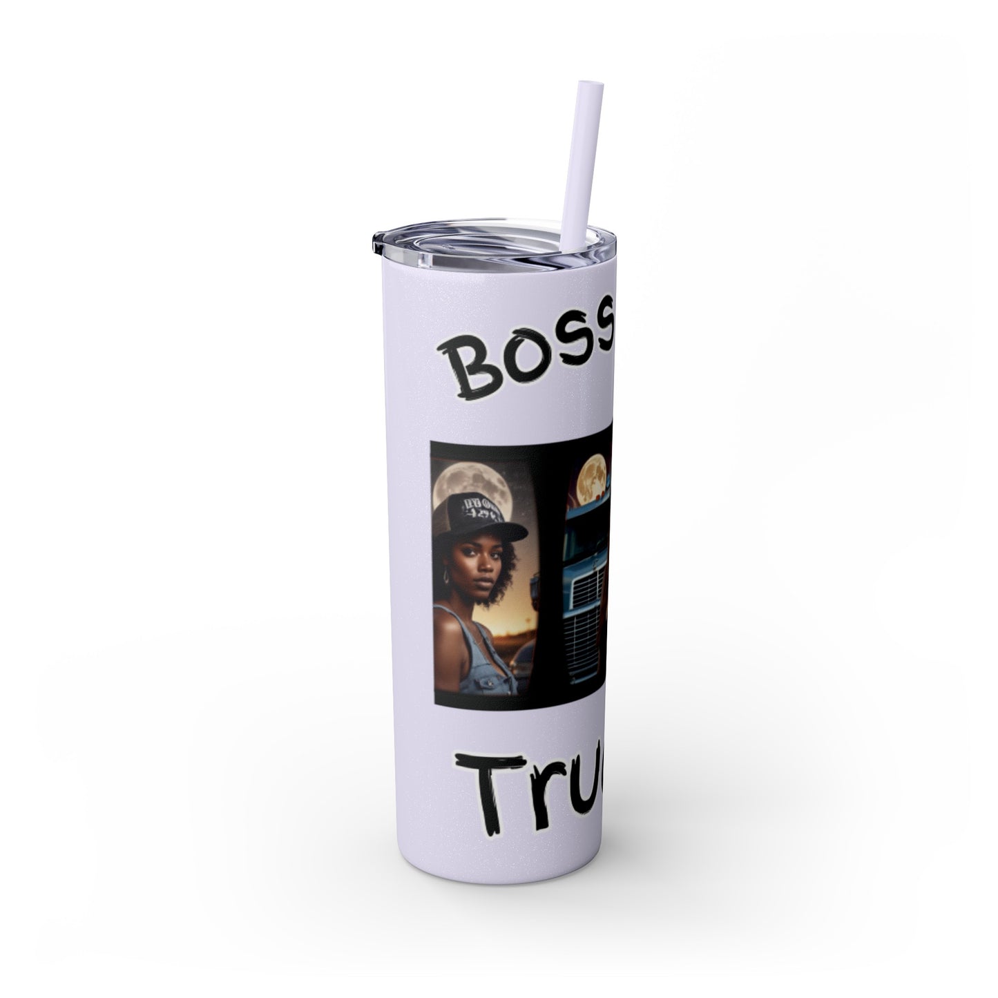 Boss Lady Trucker Tumbler with Straw, 20oz