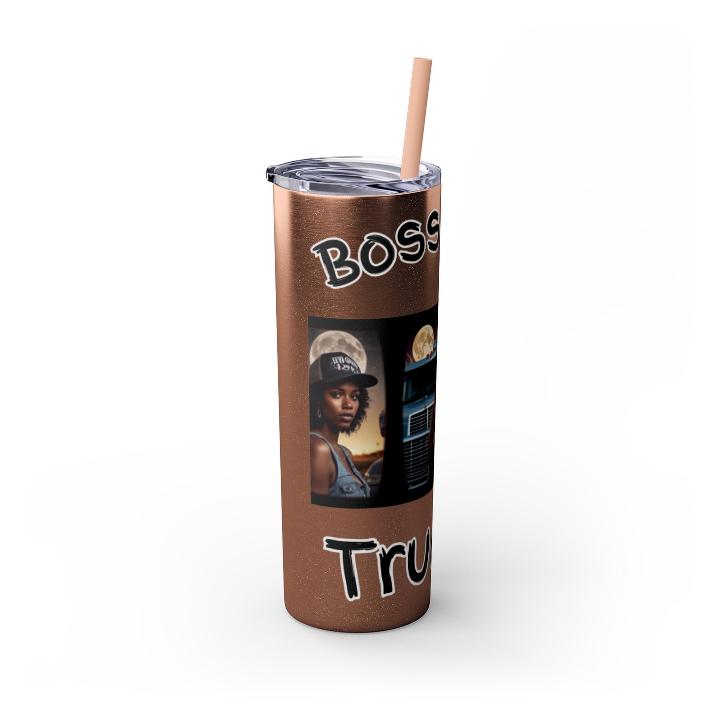 Boss Lady Trucker Tumbler with Straw, 20oz