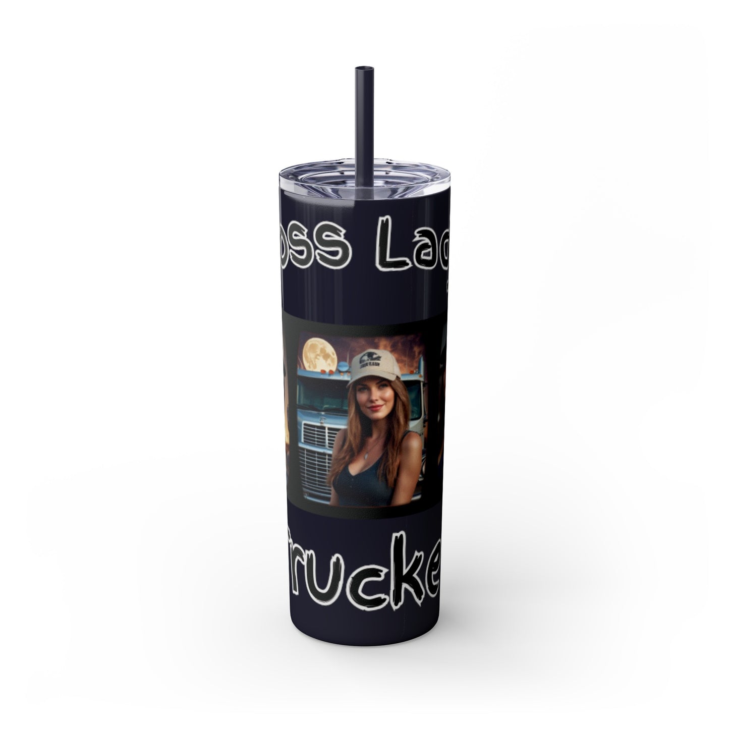 Boss Lady Trucker Tumbler with Straw, 20oz