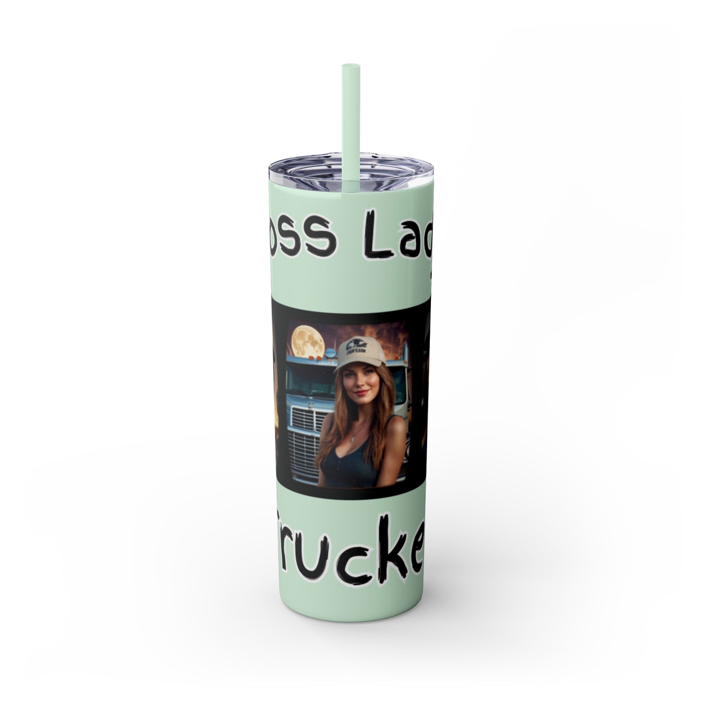 Boss Lady Trucker Tumbler with Straw, 20oz