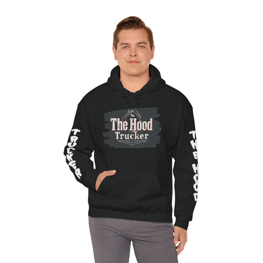 The Hood Trucker Sweatshirt - Cozy Unisex Hoodie, Perfect Gift for Truck Lovers, Casual Wear, Road Trip Essentials, Comfortable Layer