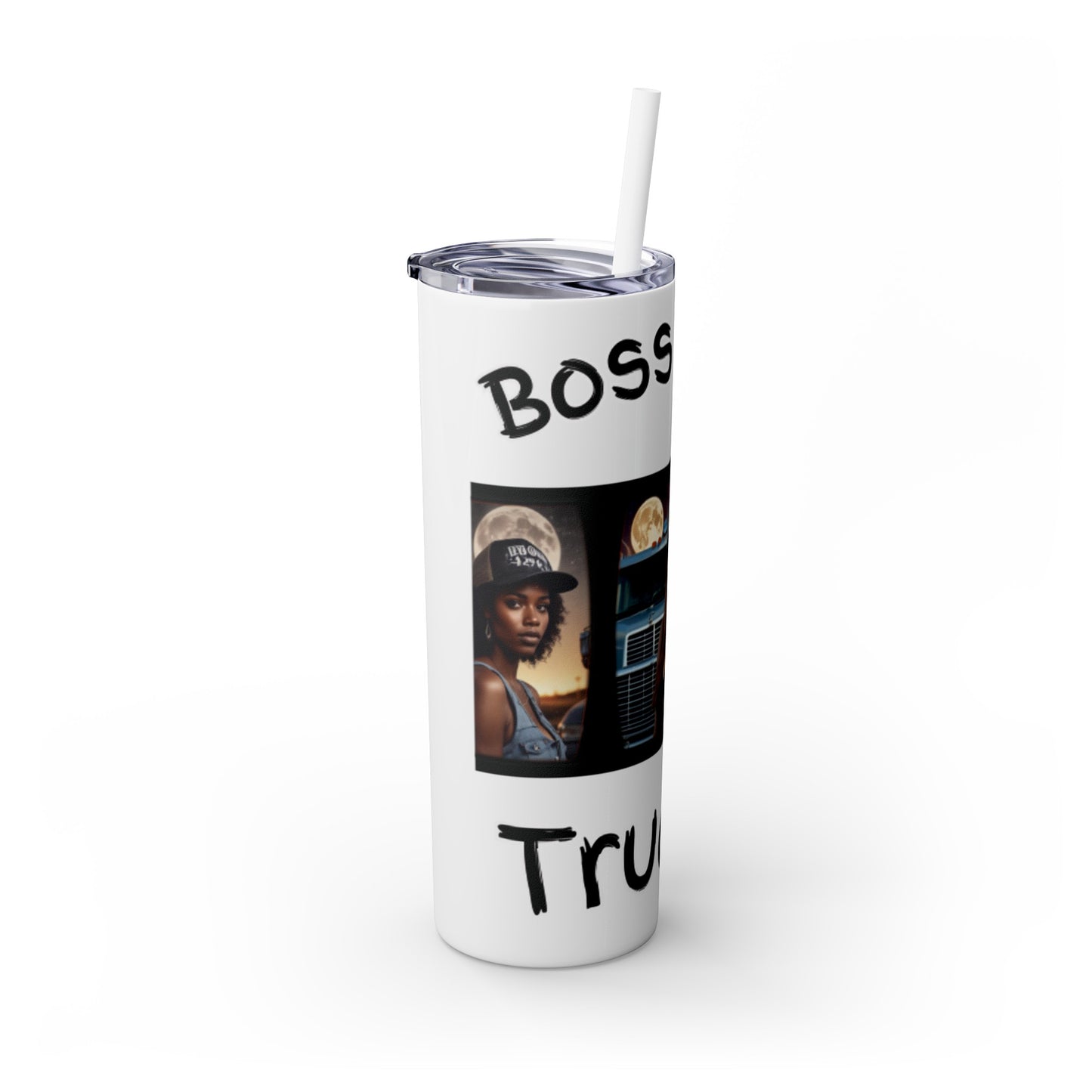 Boss Lady Trucker Tumbler with Straw, 20oz