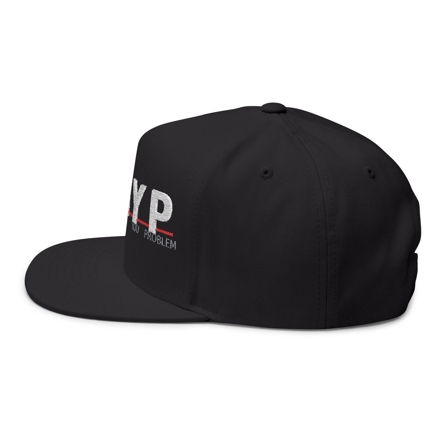 SLAYP Snapback Flat Bill Cap — "Sounds Like A You Problem" Embroidered Trucker Hat