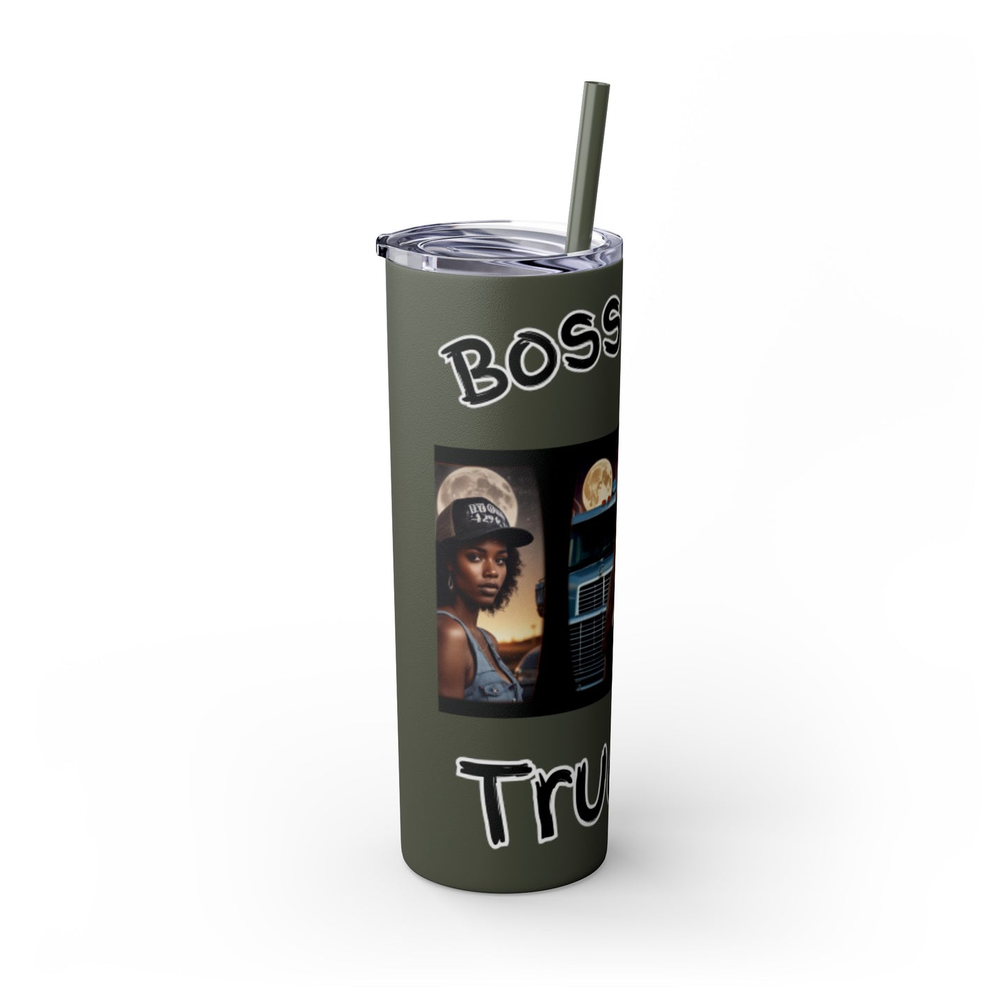 Boss Lady Trucker Tumbler with Straw, 20oz