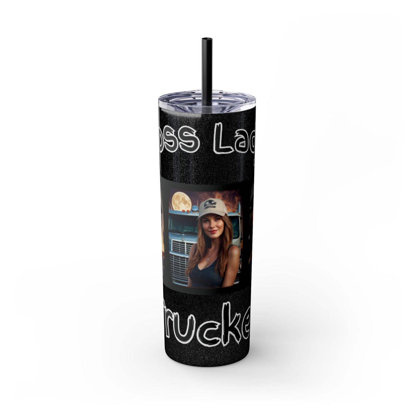 Boss Lady Trucker Tumbler with Straw, 20oz