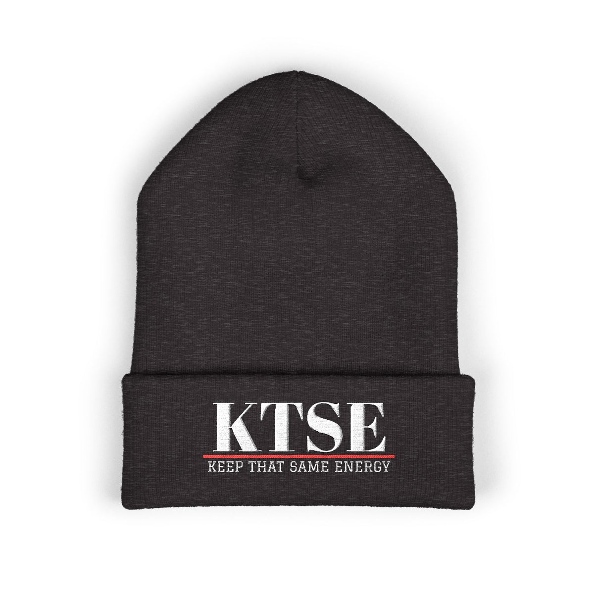 KTSE Embroidered Cuffed Beanie — Keep That Same Energy