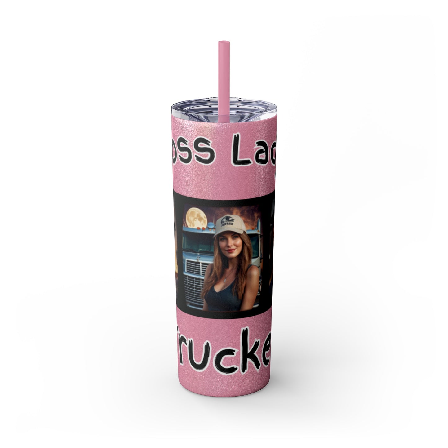 Boss Lady Trucker Tumbler with Straw, 20oz