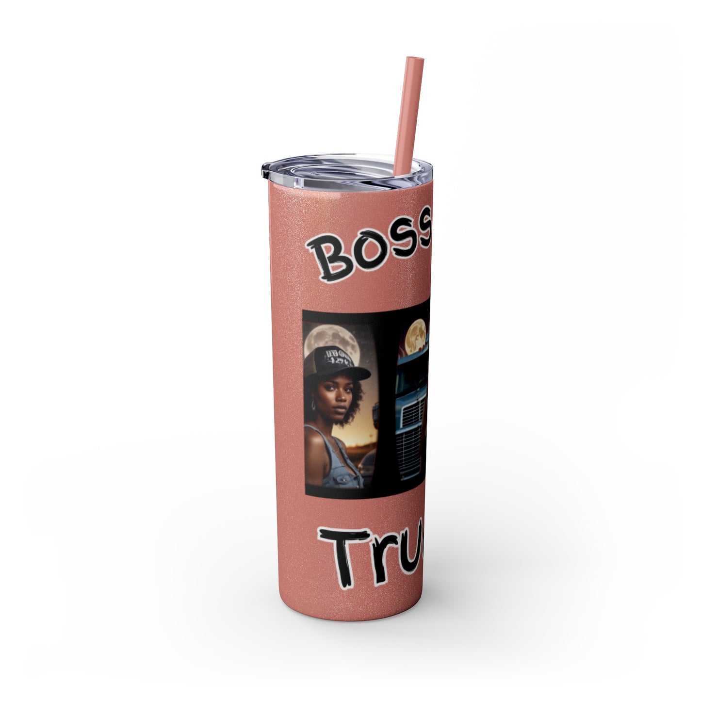 Boss Lady Trucker Tumbler with Straw, 20oz