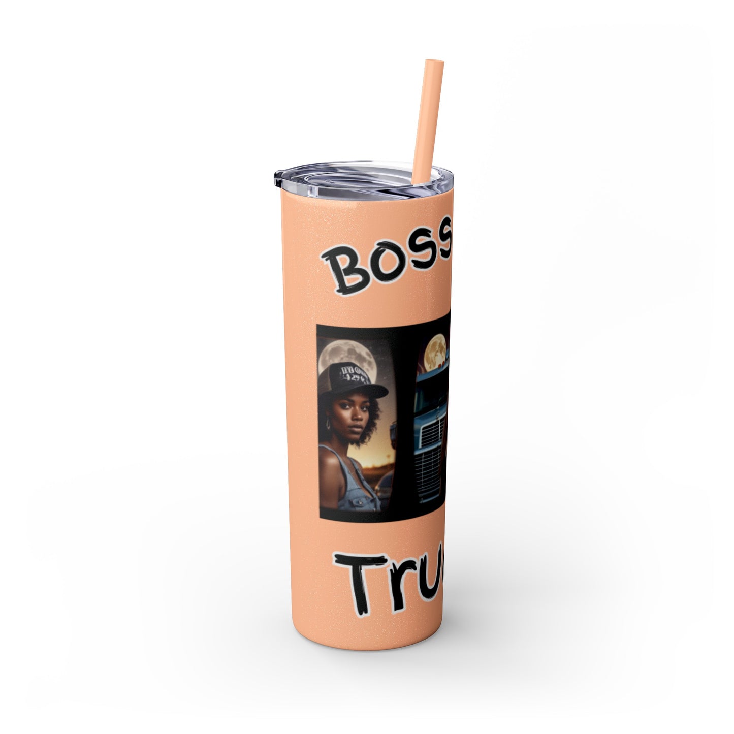 Boss Lady Trucker Tumbler with Straw, 20oz