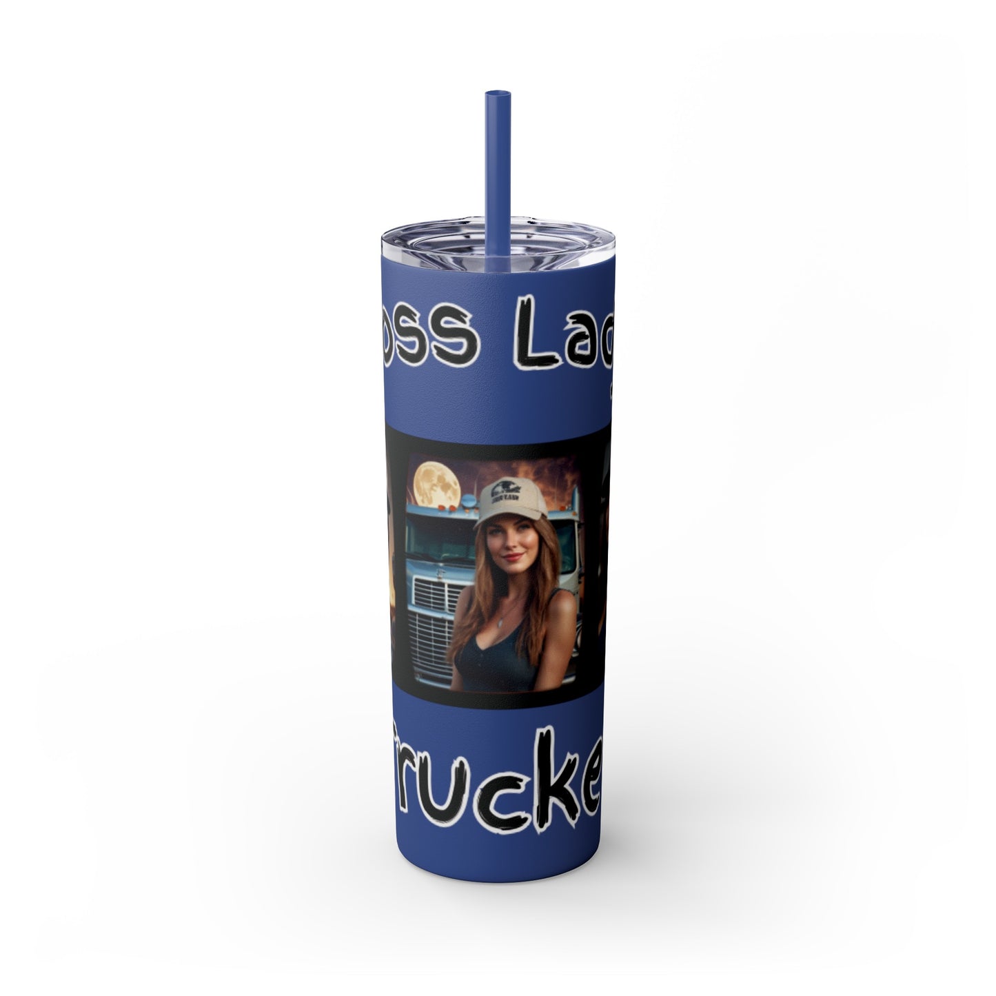 Boss Lady Trucker Tumbler with Straw, 20oz