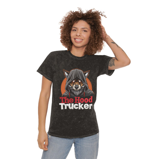 Vintage Mineral Wash T-Shirt for Truckers, Casual Wear, Gift for Drivers, Outdoor Activities, Relaxed Style