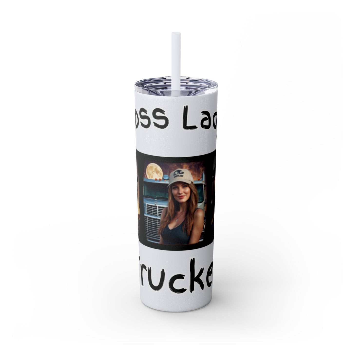 Boss Lady Trucker Tumbler with Straw, 20oz