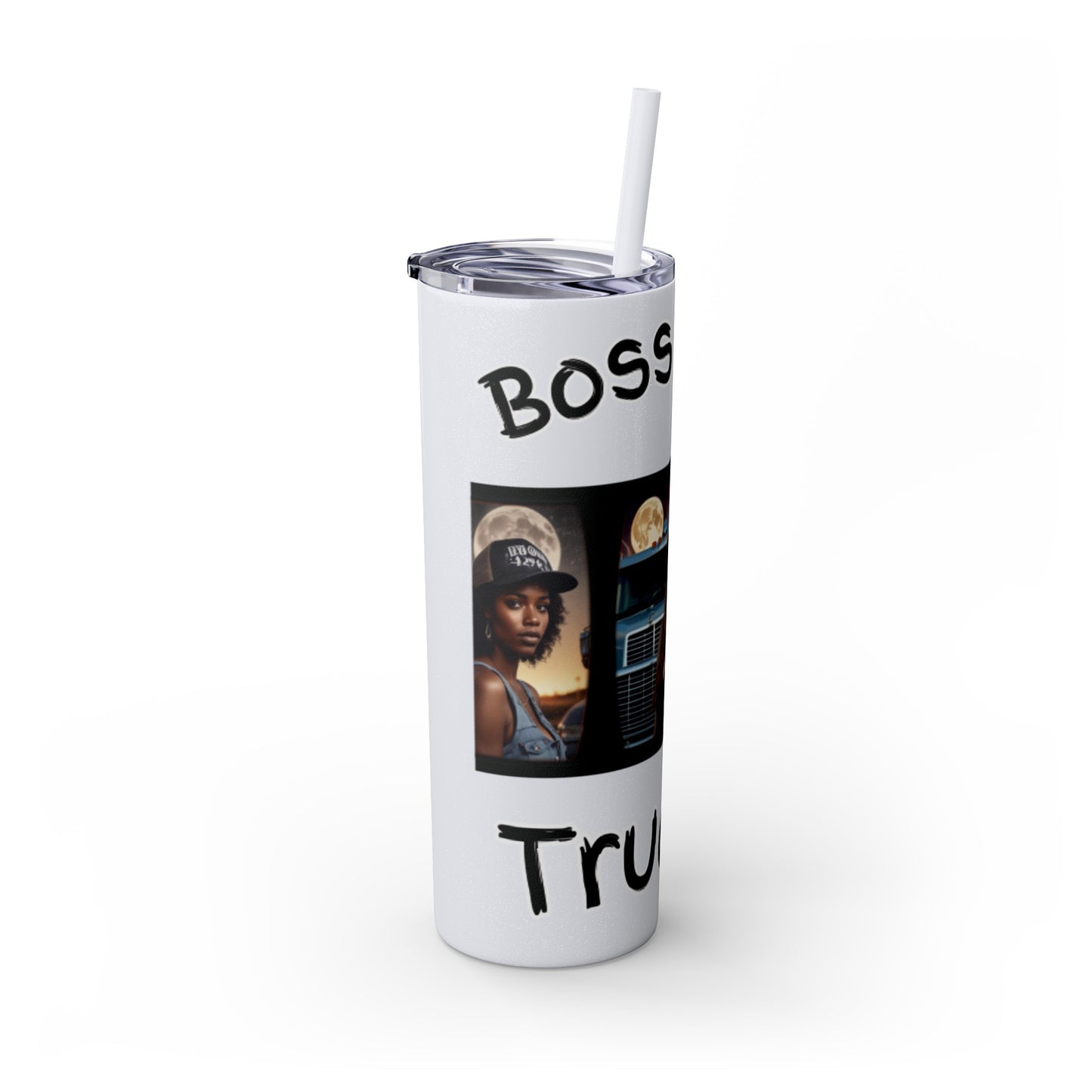 Boss Lady Trucker Tumbler with Straw, 20oz