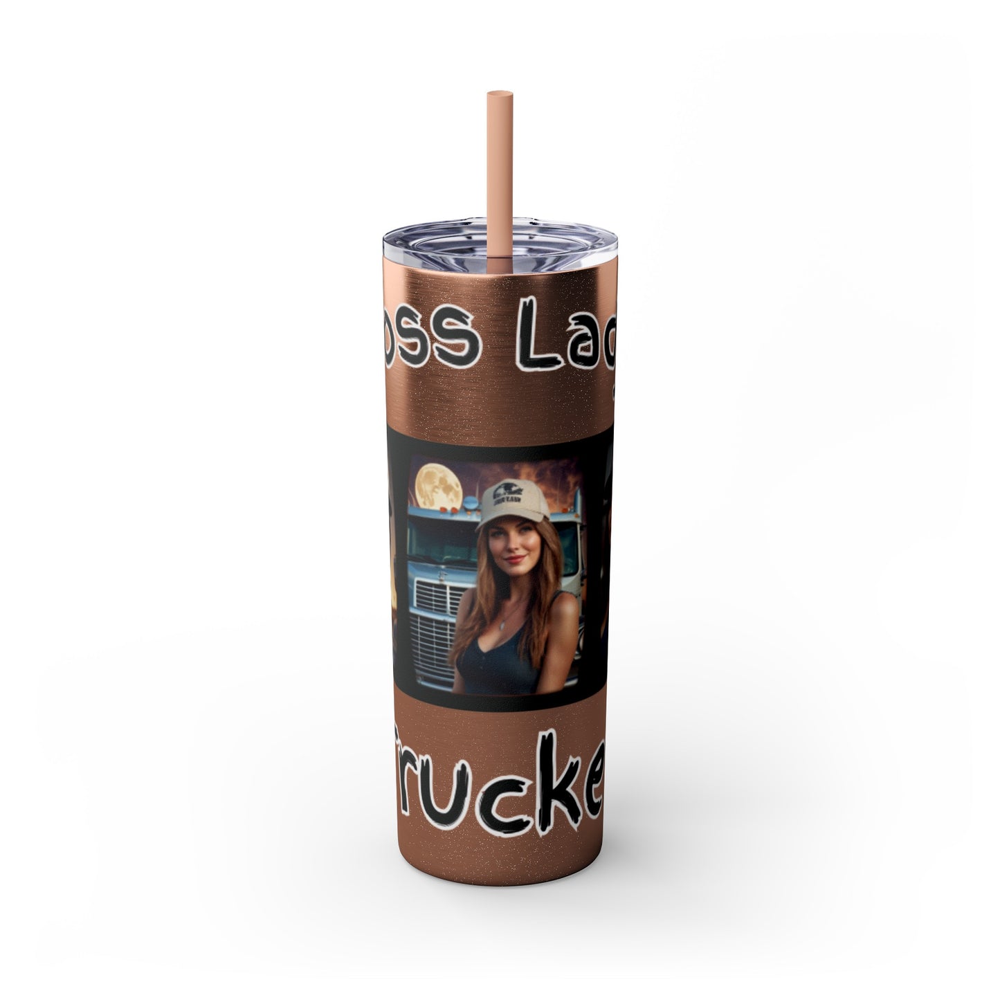 Boss Lady Trucker Tumbler with Straw, 20oz